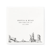New York City Wedding Minimalistisch Paper