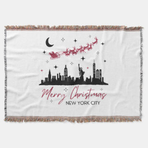 New York City Weihnachtsreise, Frohe Weihnachten N Decke