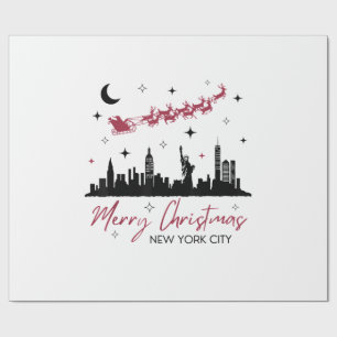 New York City Weihnachtsreise, Frohe Weihnachten N Geschenkpapier