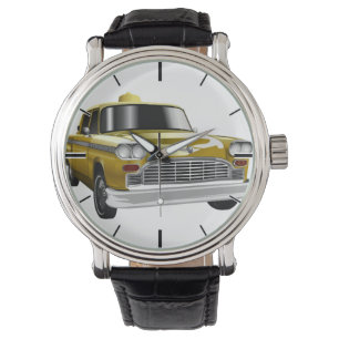 New York City Yellow Vintag Cab Armbanduhr