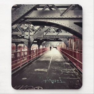 New- York Cityarchitektur - Williamsburg-Brücke Mousepad