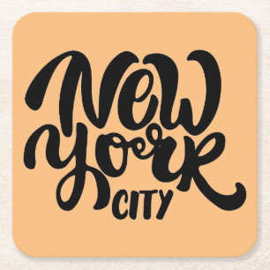 New- York Cityart Rechteckiger Pappuntersetzer