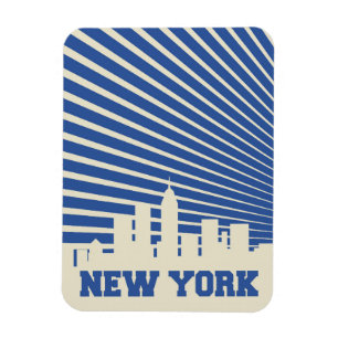 New- York Cityblau Magnet