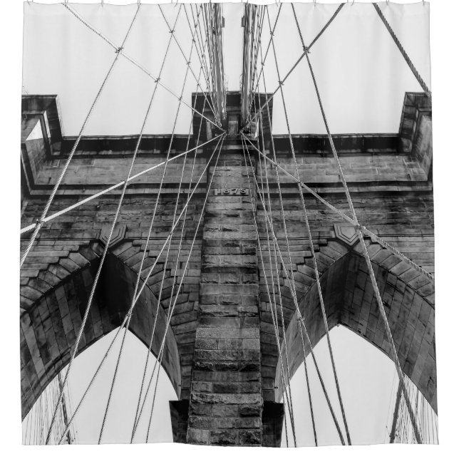 New- York CityBrooklyn-Brücke Duschvorhang (Vorderseite)