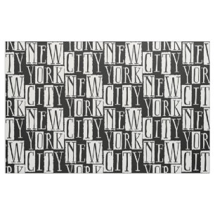 New York Cityelegantes Schwarzweiss-Muster Stoff