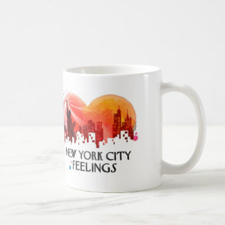 New- York CityGefühls-New- YorkerSchriftart-Logo Kaffeetasse