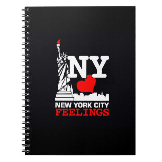 New- York CityGefühls-schwarzes Notizbuch Notizblock