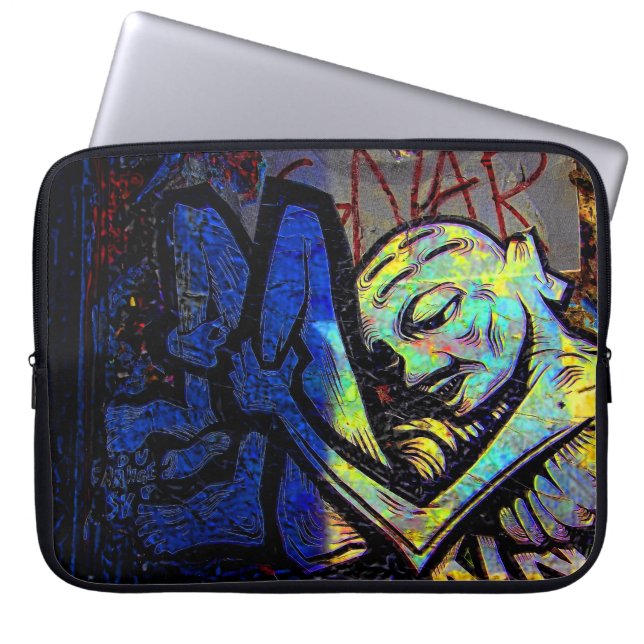 New York Citygraffiti-Straßen-Foto Laptopschutzhülle (Vorderseite)
