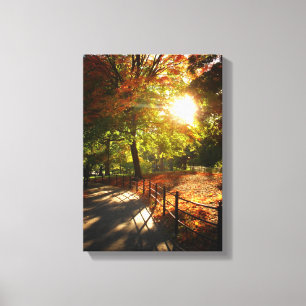 New- York Cityherbst Sun Leinwanddruck