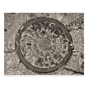 New- York CityKanaldeckel Fotodruck