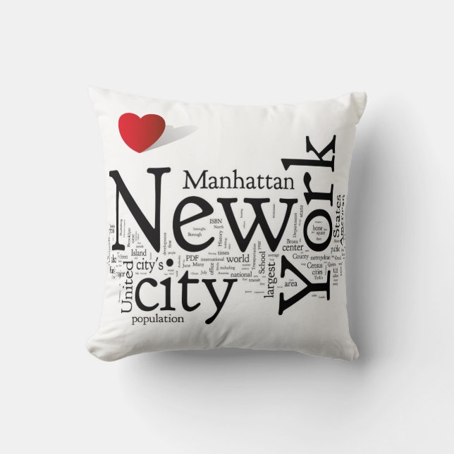 New- York Citykissen Kissen (Vorderseite)