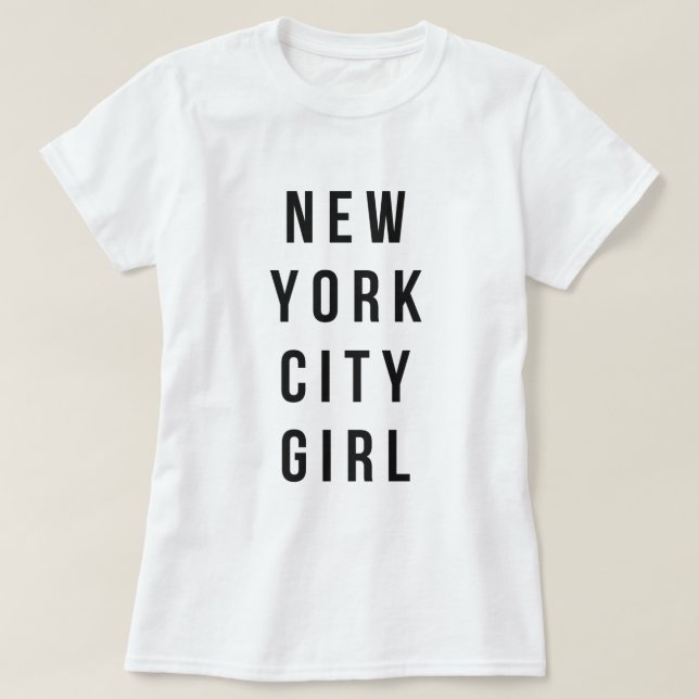 New- York Citymädchen T-Shirt (Design vorne)