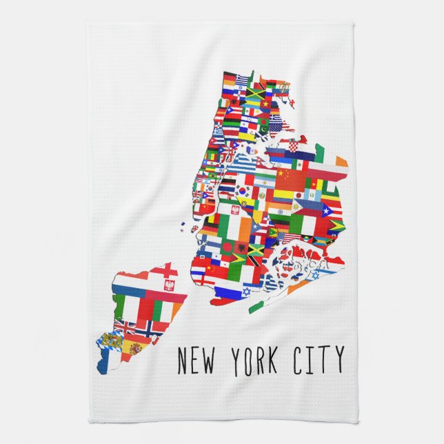 New- York Citynachbarschaft kennzeichnet Handtuch (Vertikal)
