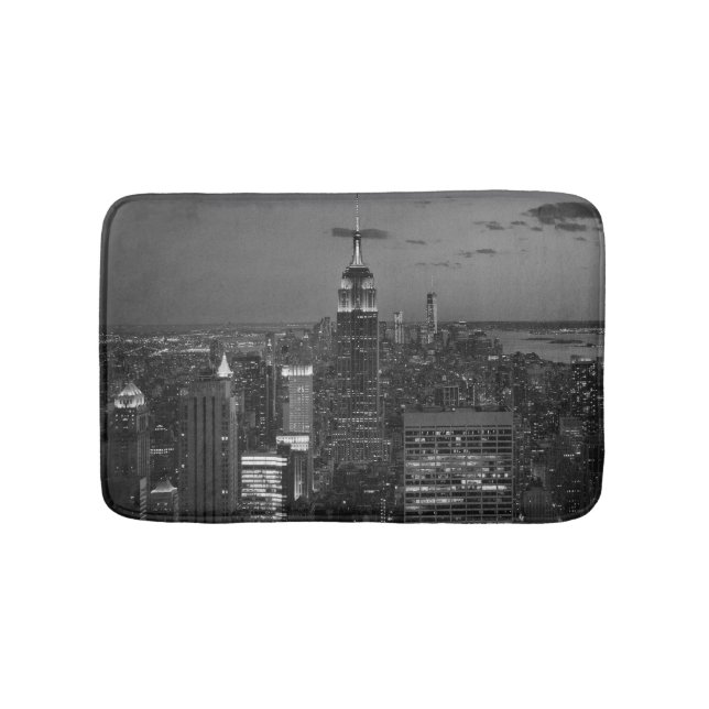 New- York CitynachtSkyline Badematte (Vorderseite)