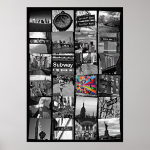New- York Cityplakat - Collage von photograps Poster