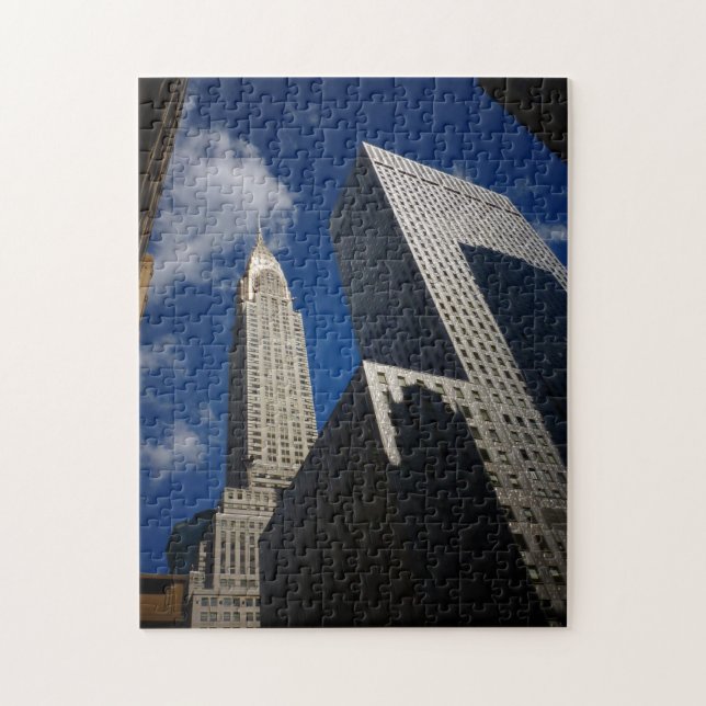 New- York Citypuzzlespiel - Chrysler-Gebäude (Vertikal)