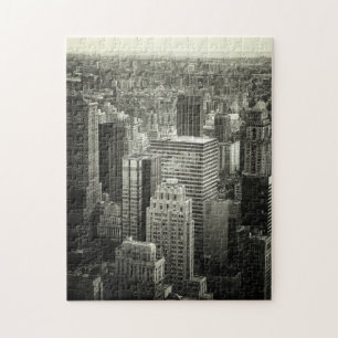 New- York Citypuzzlespiel - Schwarzweiss