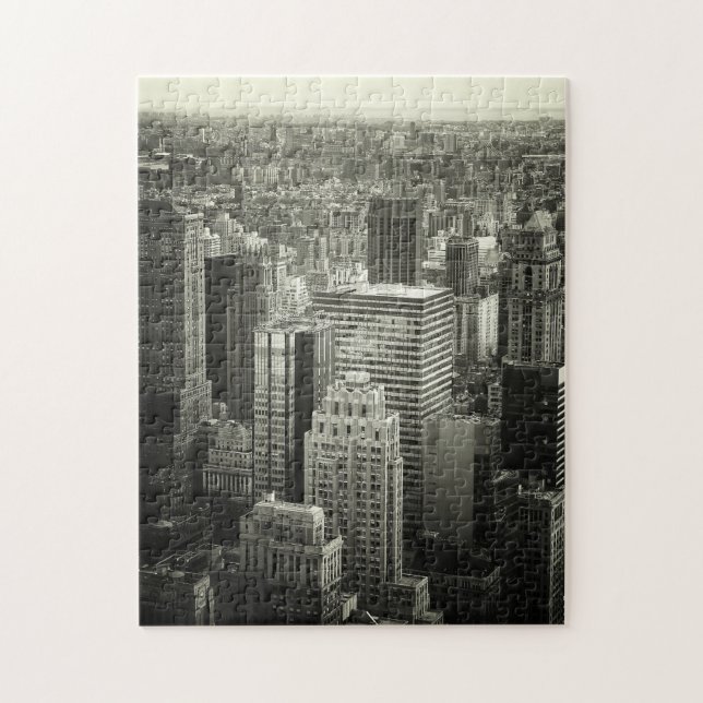 New- York Citypuzzlespiel - Schwarzweiss (Vertikal)