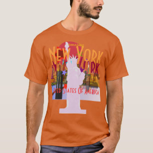 New York Cityskyline-Freiheitsstatue T - Shirt