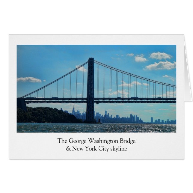 New- York CitySkyline, George Washington-Brücke (Vorderseite (Horizontal))