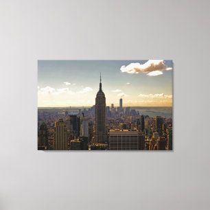 New York CitySkyline mit Reich-Staats-Gebäude Leinwanddruck