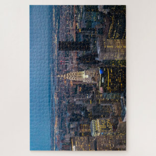 New- York CitySkyline-Stadtbild-Nachtlichter