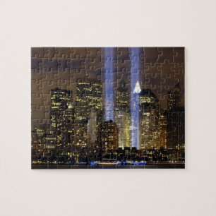 New- York Citytribut im Licht-Puzzlen