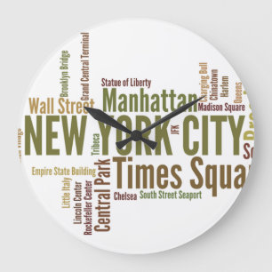 NEW- YORK CITYWanduhr Große Wanduhr