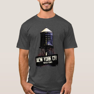 New- York Citywasser-Turm-T-Shirt T-Shirt