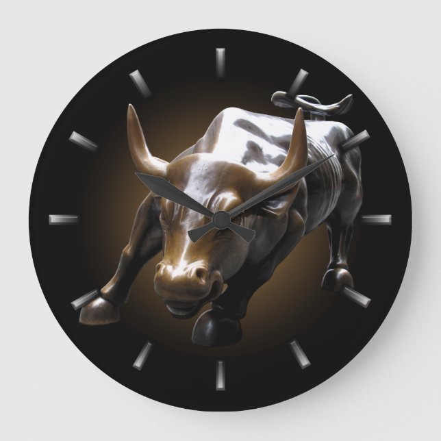 New York Clock Ohrs Decor NY Wall Clock Große Wanduhr (Vorderseite)