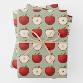 New York Country Apple Hudson Valley Apple Picking Geschenkpapier Set