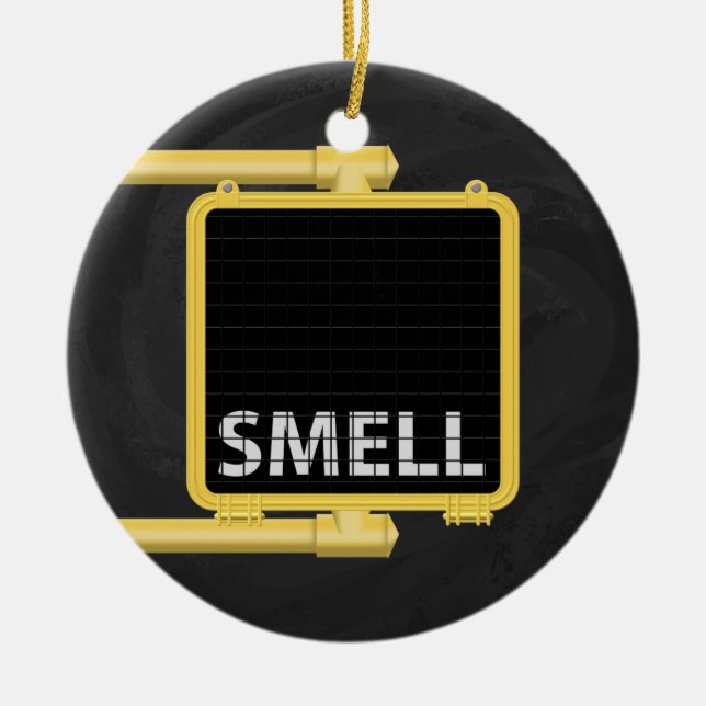 New York Crosswalk - Schildchen riechen Keramikornament (Vorne)