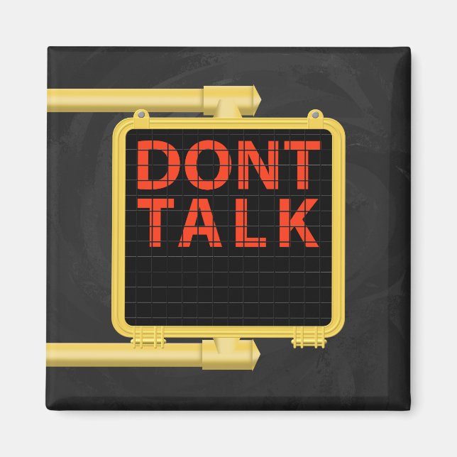 New York Crosswalk Sign Talk Magnet (Vorne)