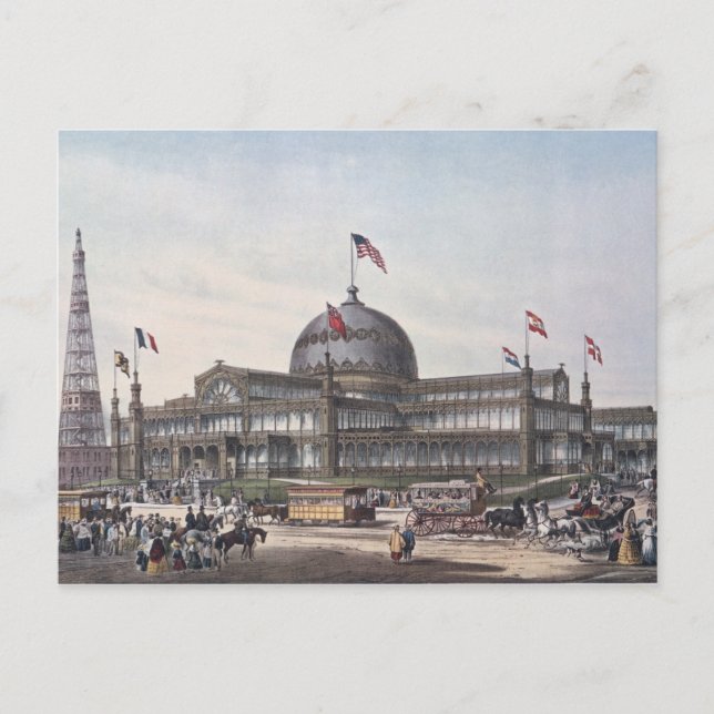 New York Crystal Palace Postkarte (Vorderseite)