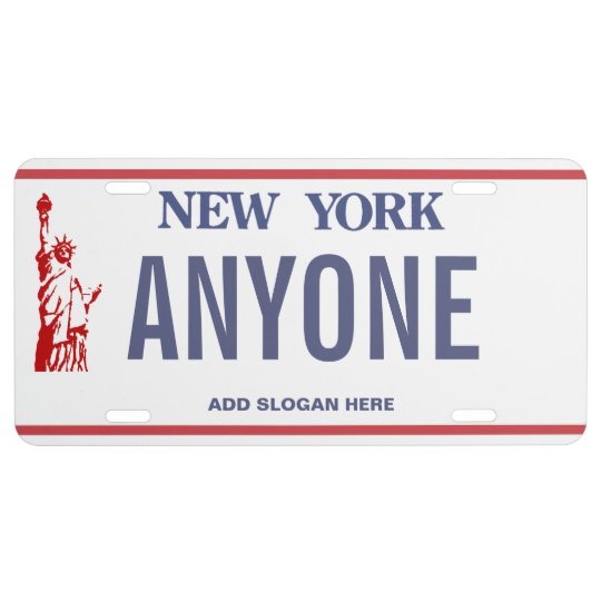 New York Custom License Plate US Nummernschild | Zazzle.ch