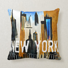 New York Das Abstrakte Bild von Big Apple Kissen