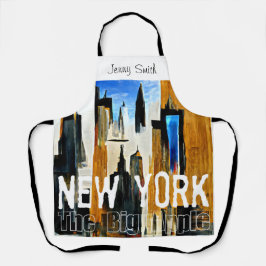 New York Das Abstrakte Bild von Big Apple Schürze