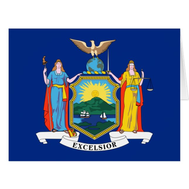 New York: Der Empire State, Zuhause Big Apple Flag (Vorderseite (Horizontal))
