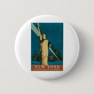 New York: Die Wunder-Stadt des Weltplakats Button