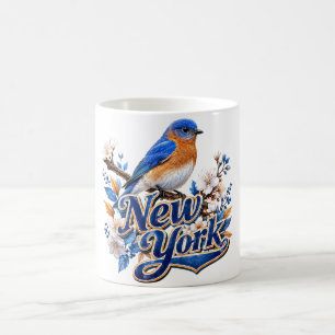 New York Eastern Bluebird Botanisch Kaffeetasse