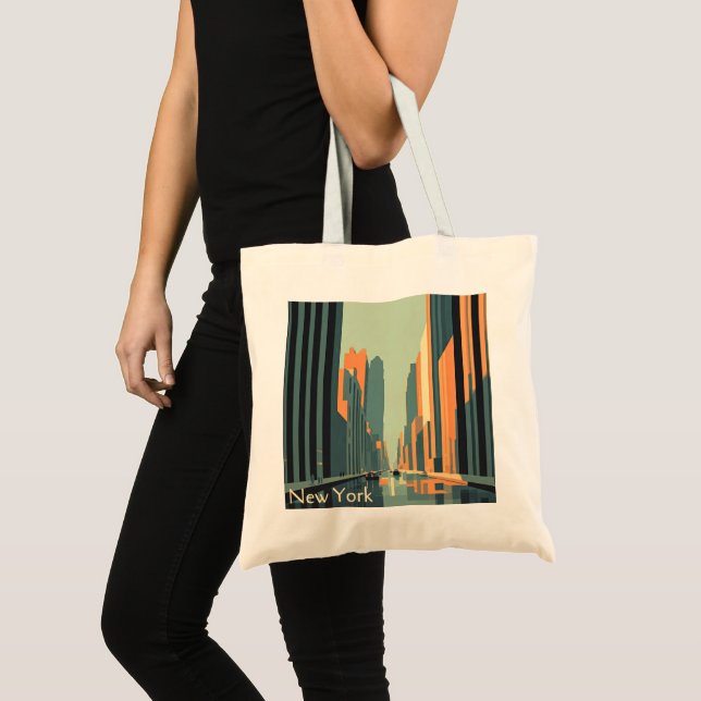 New York - eine Vintage Hommage Tragetasche (Vorderseite (Produkt))