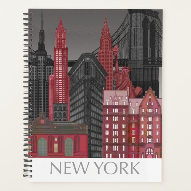 New York Elevations by Night - Red Planer (Vorderseite)