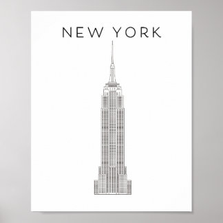 NEW YORK EMPIRE STAAT POSTER
