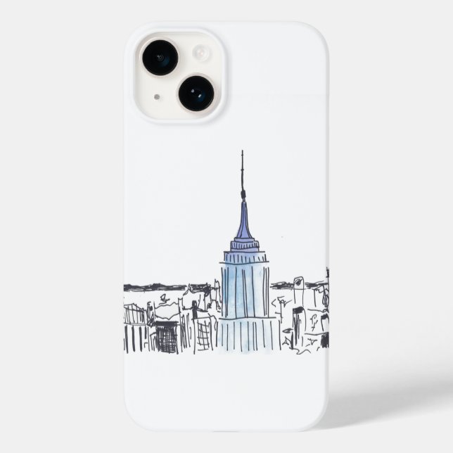 New York Empire State Building iPhone / coque ipad (Verso)