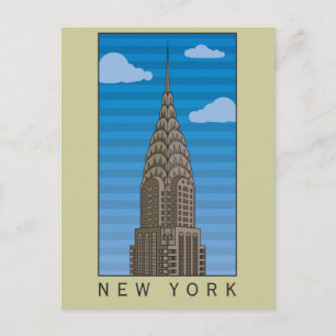 New York Empire State Gebäude Postkarte