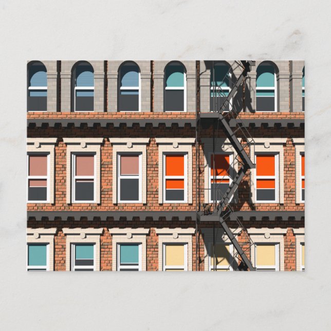 New York facades Postkarte (Vorderseite)