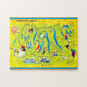 New York Finger Lakes 11x14 Postkarte