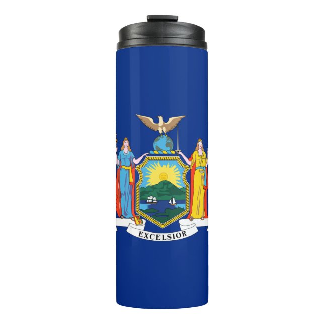 New York Flag, The Empire State, American Colonies Thermosbecher (Vorderseite)