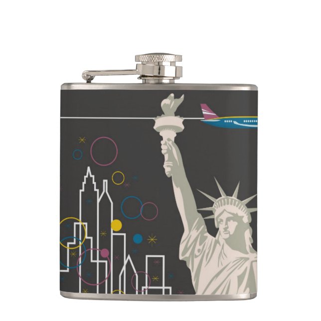 New York Flask Flachmann (Vorderseite)