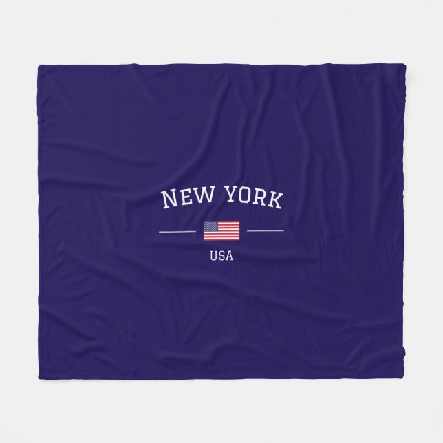 New York Fleecedecke (Vorderseite (Horizontal))